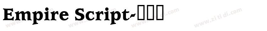 Empire Script字体转换